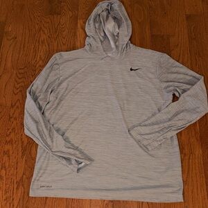 Nike Light Gray Dri-FIT Hoodie